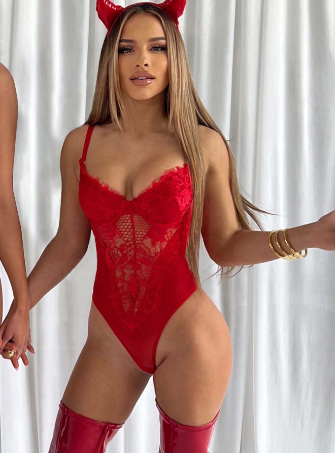 Alayna Bodysuit - Red