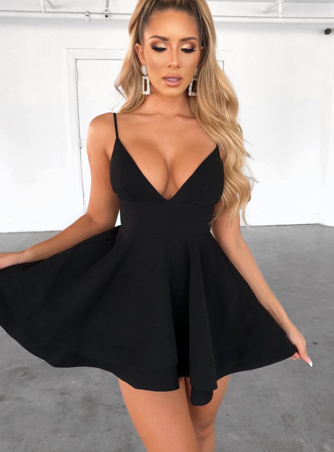 Amanda Mini Dress - Black