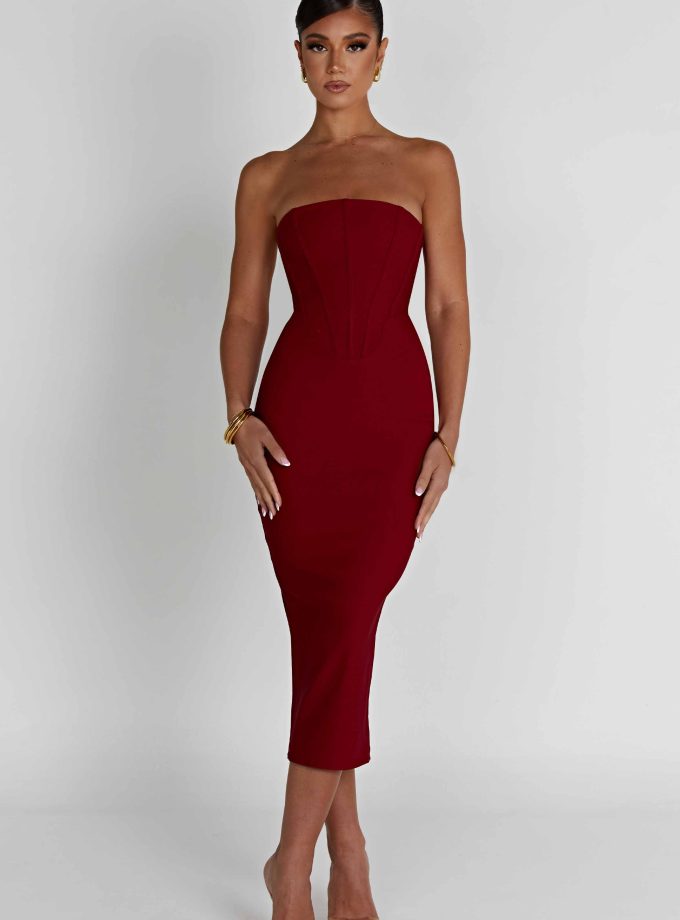 Amore Midi Dress - Red