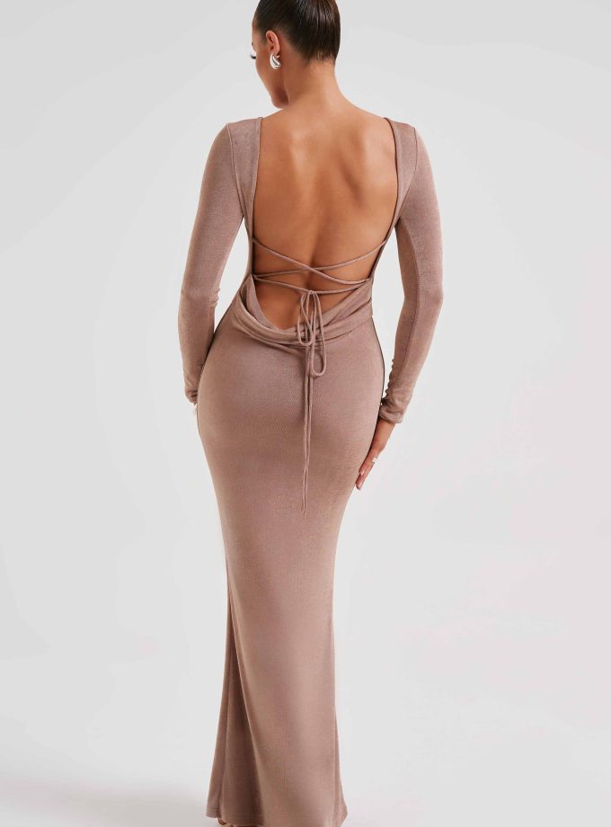 Anastassia Maxi Dress - Chocolate