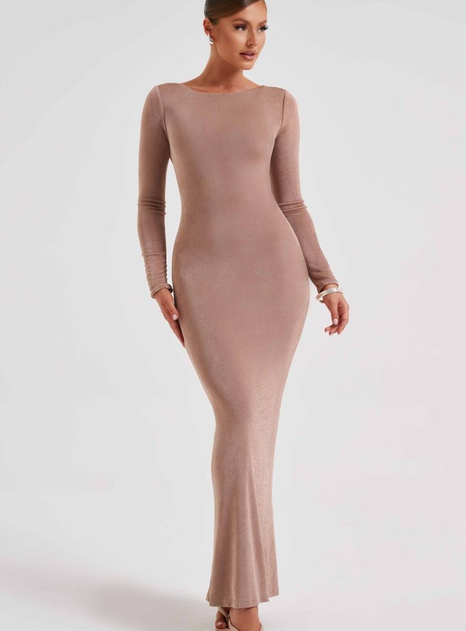 Anastassia Maxi Dress - Chocolate