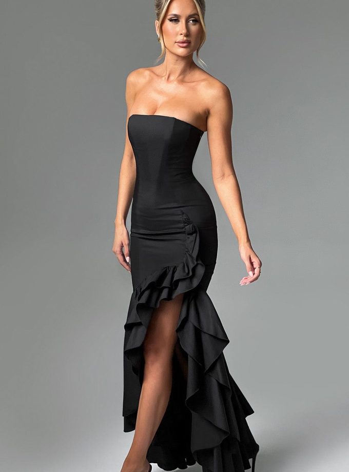 Angelina Maxi Dress - Black