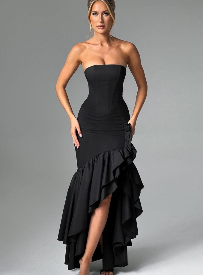 Angelina Maxi Dress - Black