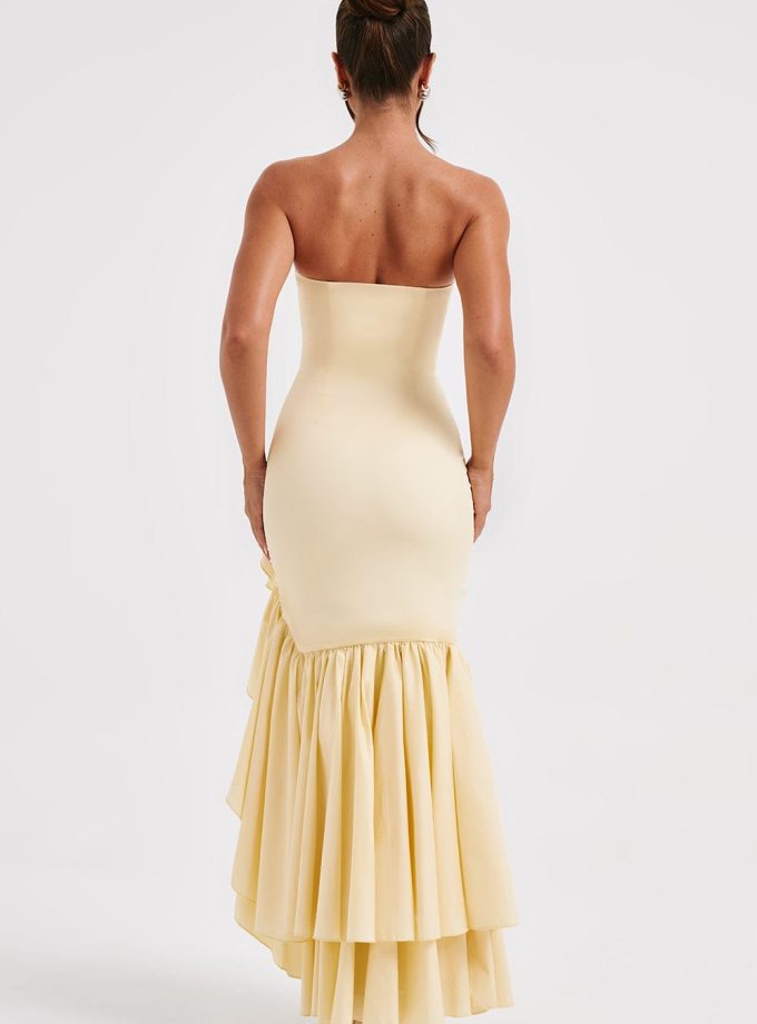 Angelina Maxi Dress - Lemon