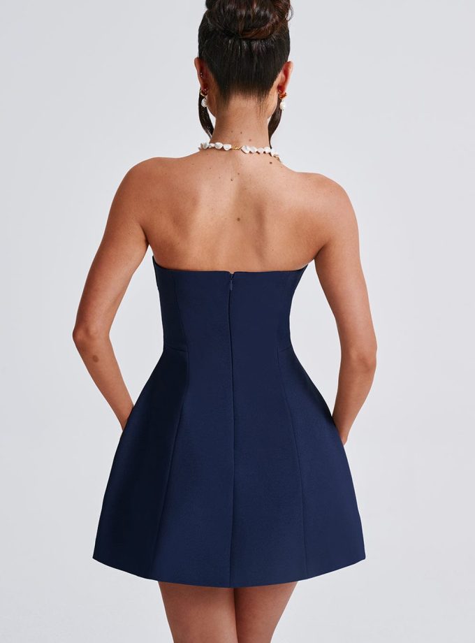 Asha Mini Dress - Navy