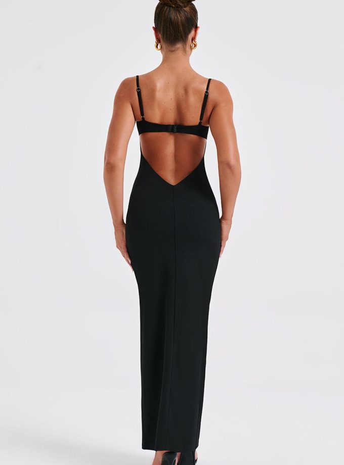 Asteria Maxi Dress - Black