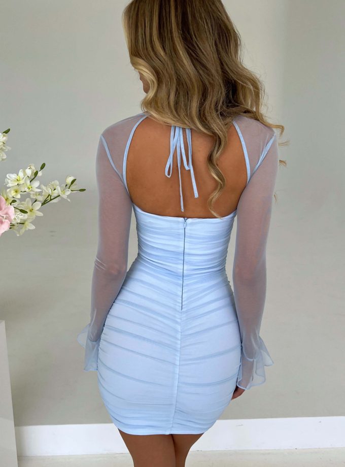 Brea Mini Dress - Baby Blue