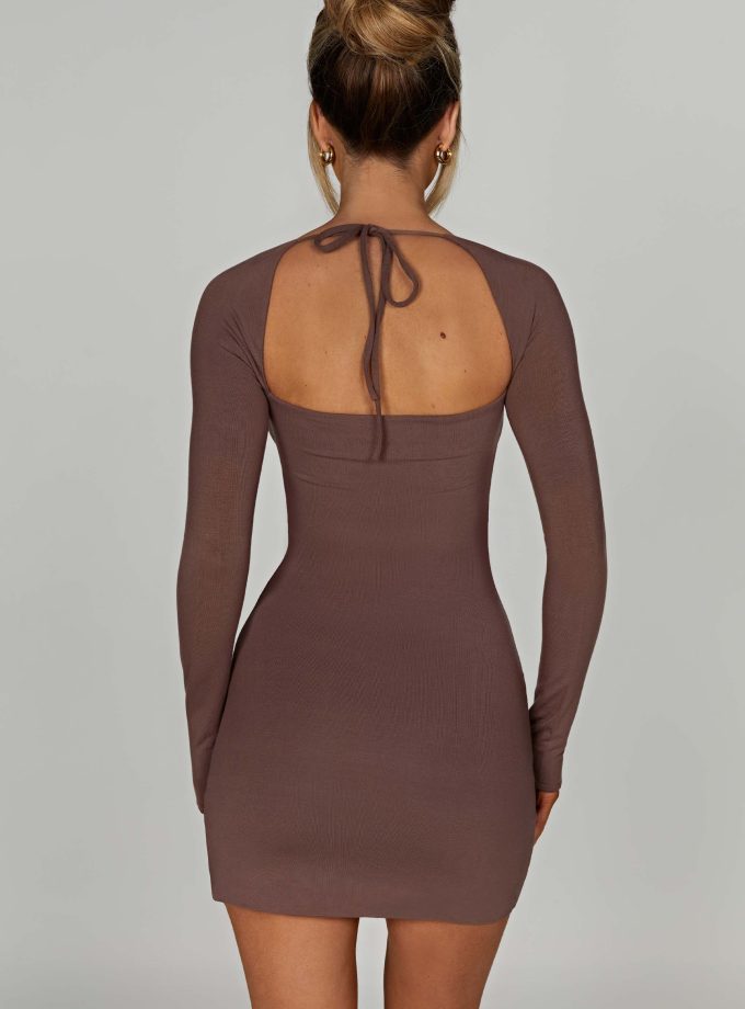 Brylee Mini Dress - Chocolate