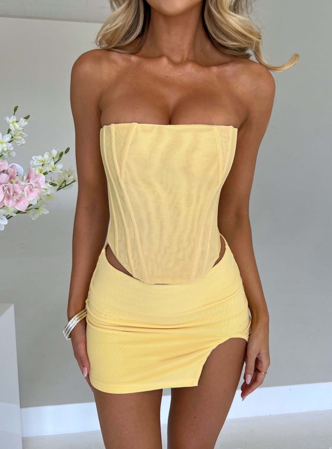 Cami Corset - Lemon