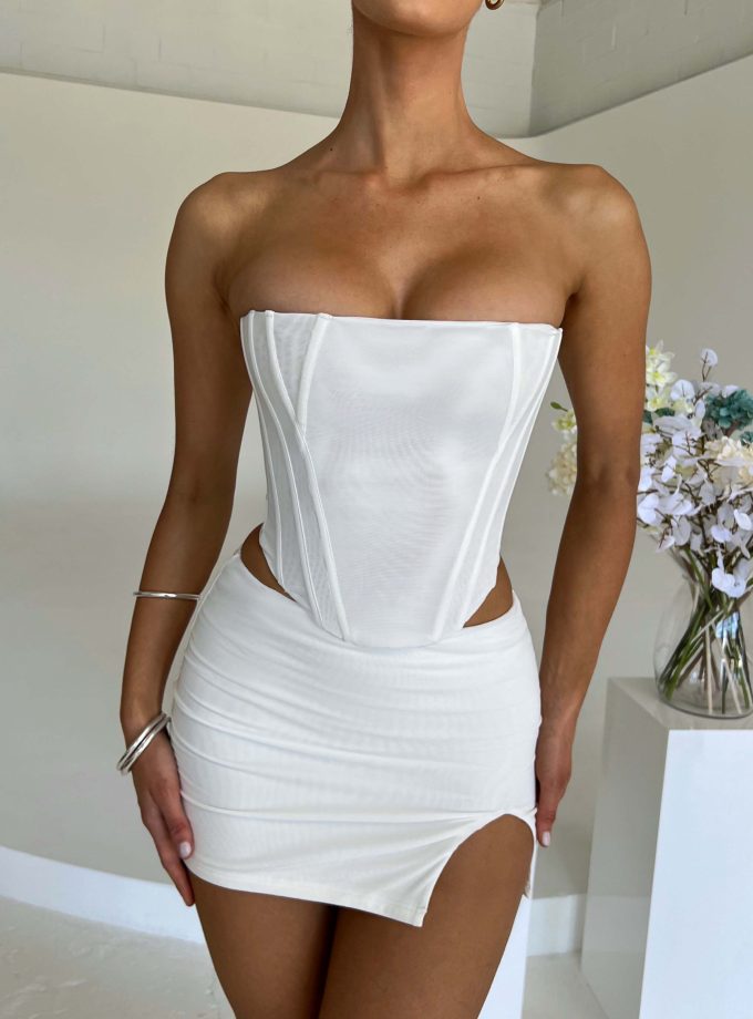 Cami Corset - White