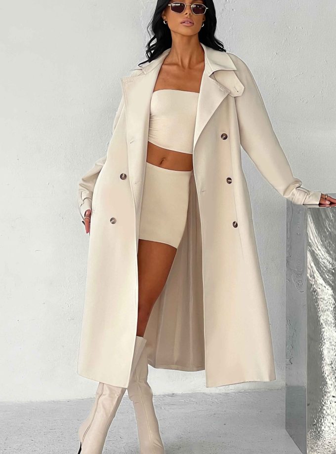 Camila Trench Coat - Sand