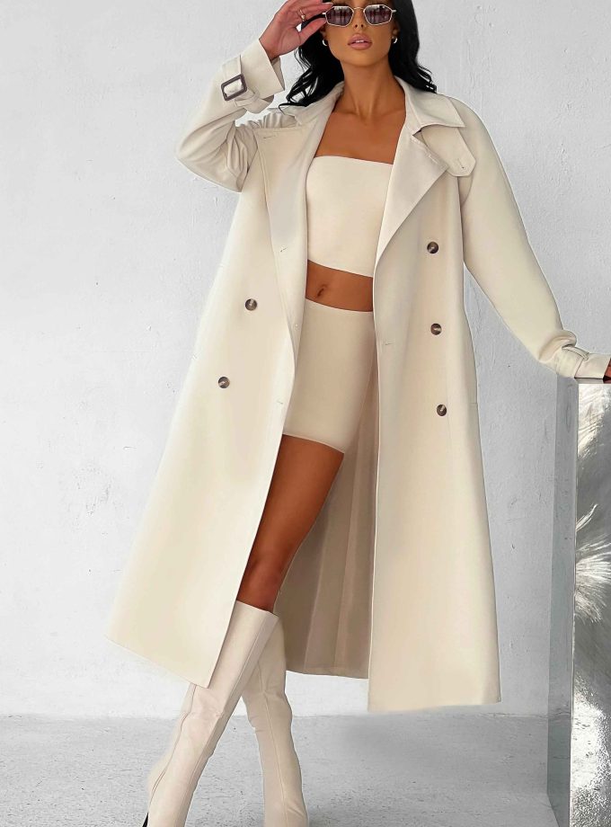 Camila Trench Coat - Sand