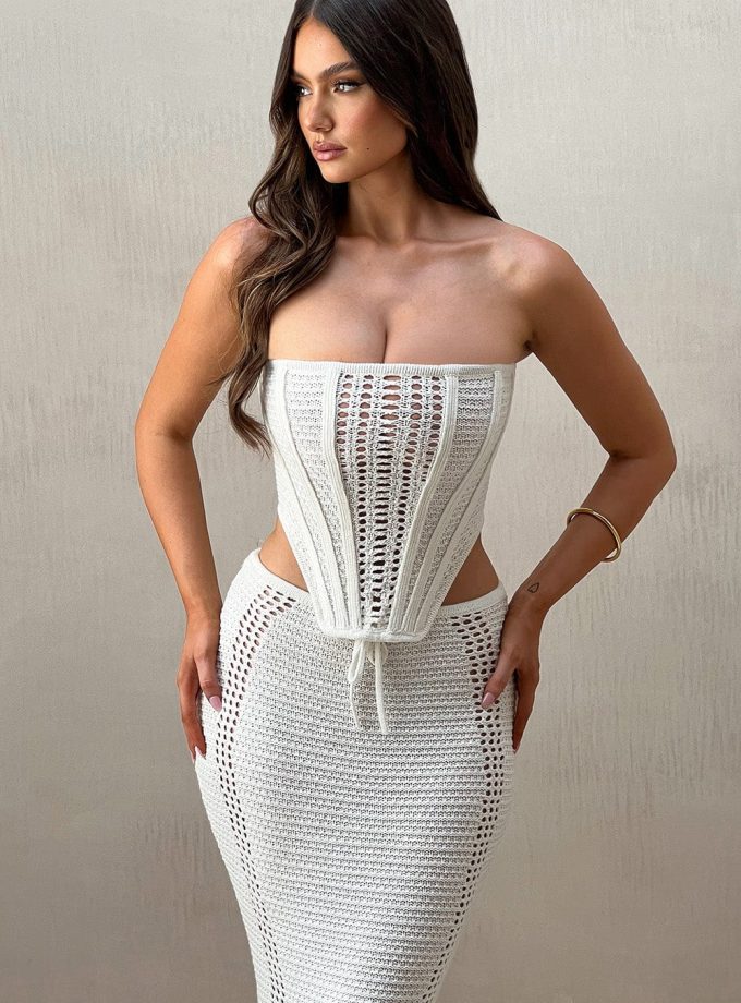 Carly Corset - White