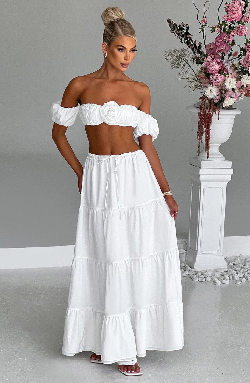 Carmen Maxi Skirt - Ivory