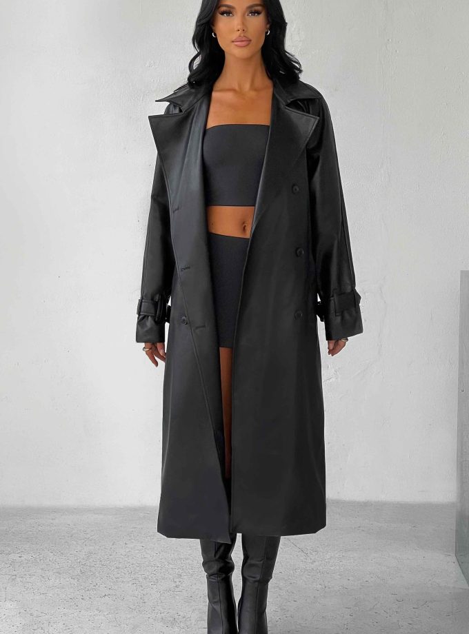 Chi Trench Coat - Black