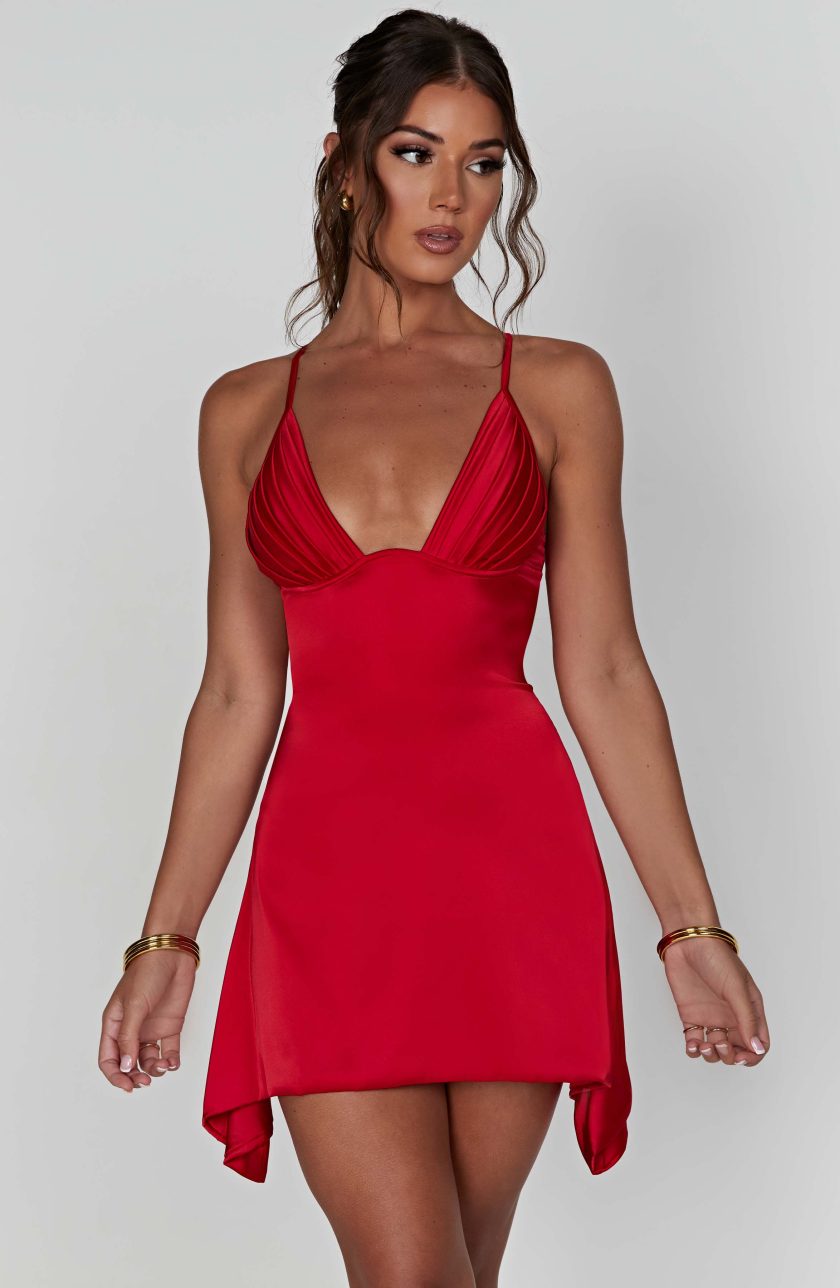 Clarise Mini Dress - Red