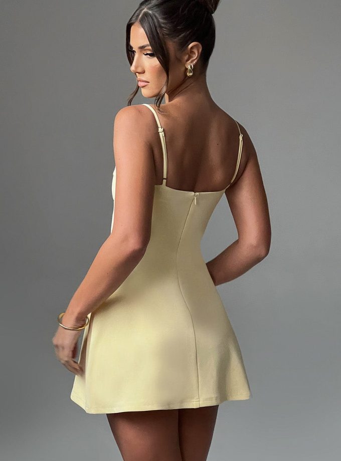 Dakota Mini Dress - Lemon