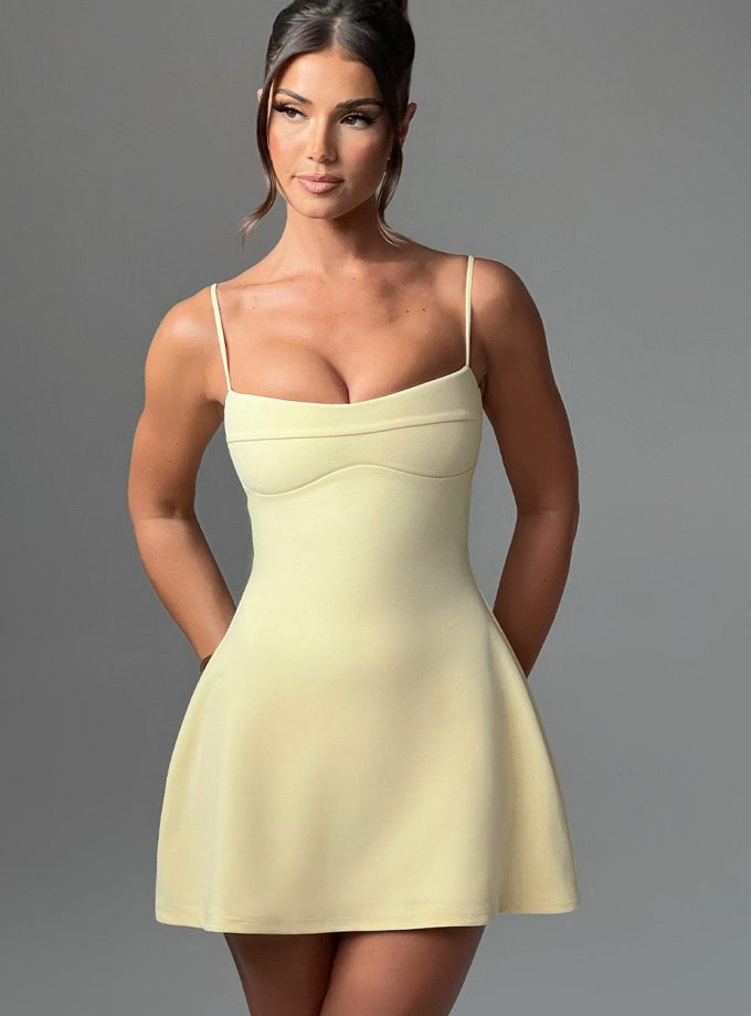 Dakota Mini Dress - Lemon