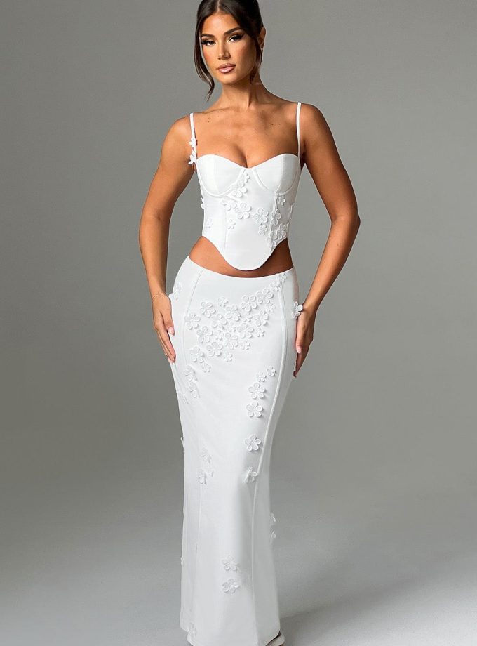 Dalary Maxi Skirt - White