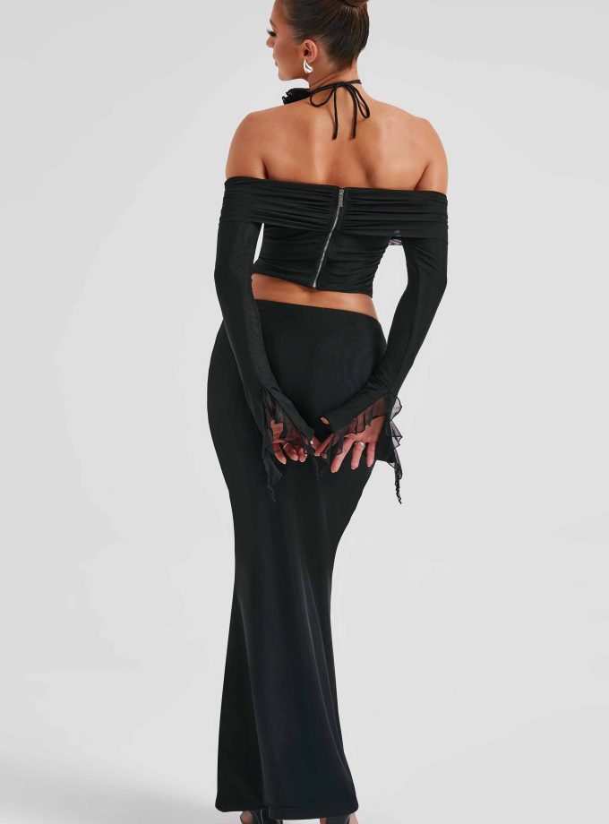 Deema Maxi Skirt - Black