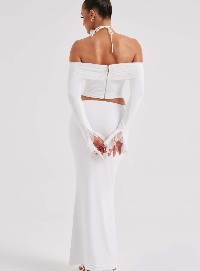 Deema Maxi Skirt - Ivory