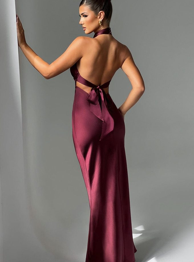 Dimitra Maxi Dress - Burgundy