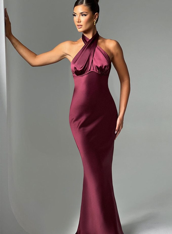 Dimitra Maxi Dress - Burgundy