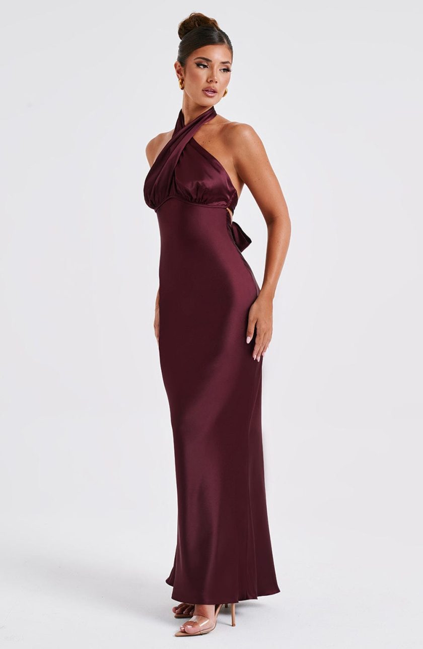 Dimitra Maxi Dress - Burgundy