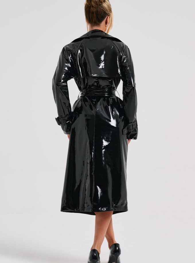 Dynasty Trench Coat - Black