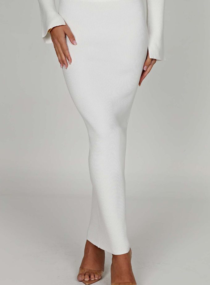 Elia Maxi Skirt - White