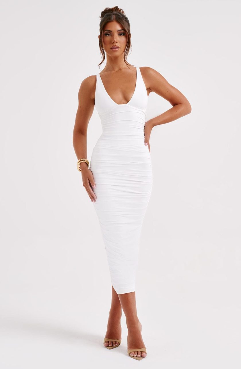 Elias Maxi Dress - White