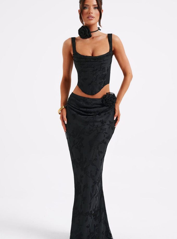 Elizabeth Maxi Skirt - Black