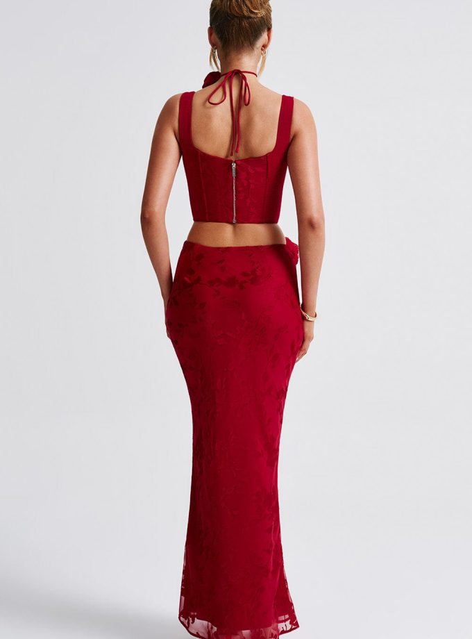 Elizabeth Maxi Skirt - Red