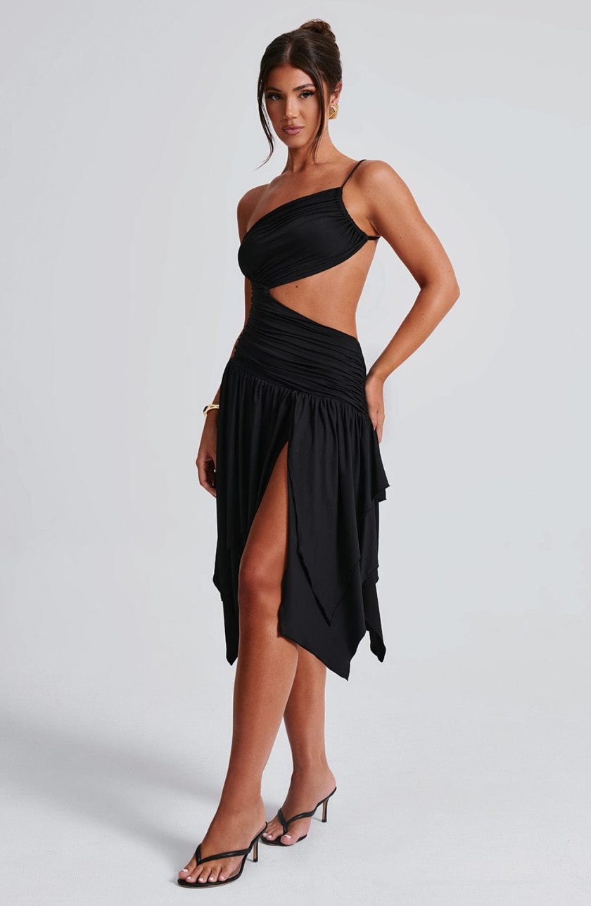 Emeline Midi Dress - Black