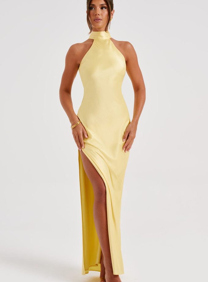 Etta Maxi Dress - Lemon