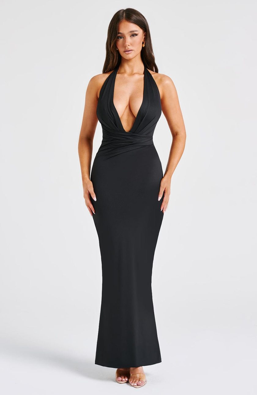 Evangeline Maxi Dress - Black