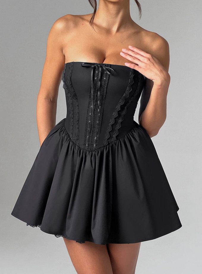 Evie Mini Dress - Black