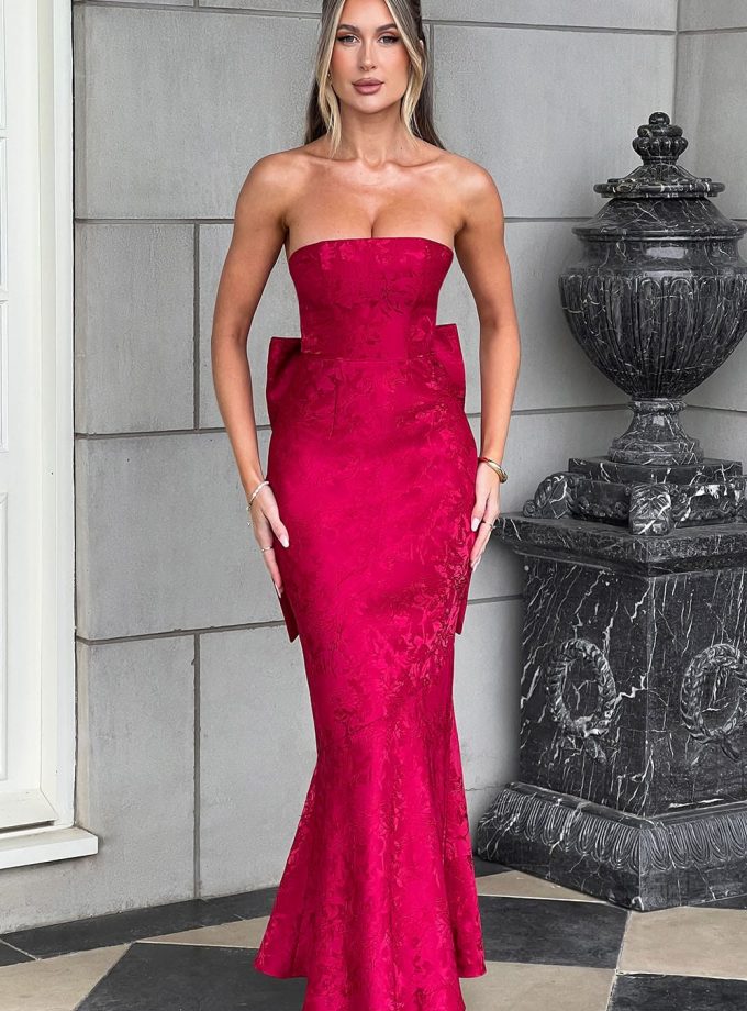 Felicity Maxi Dress - Red