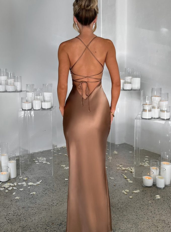 Fenty Maxi Dress - Chocolate