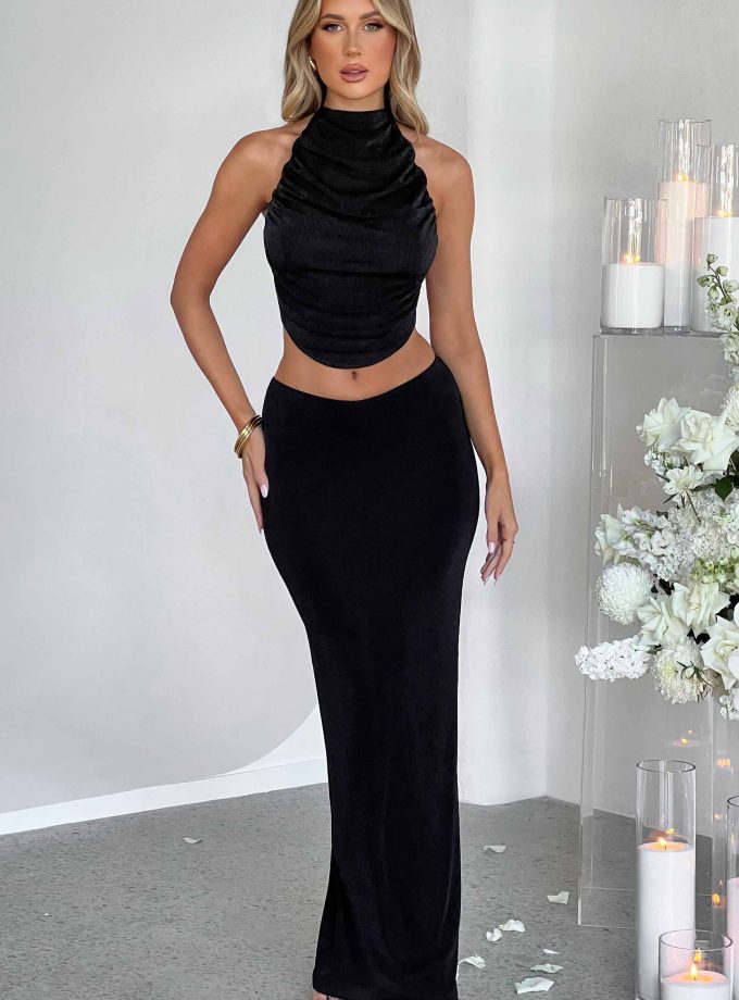 Fifi Maxi Skirt - Black