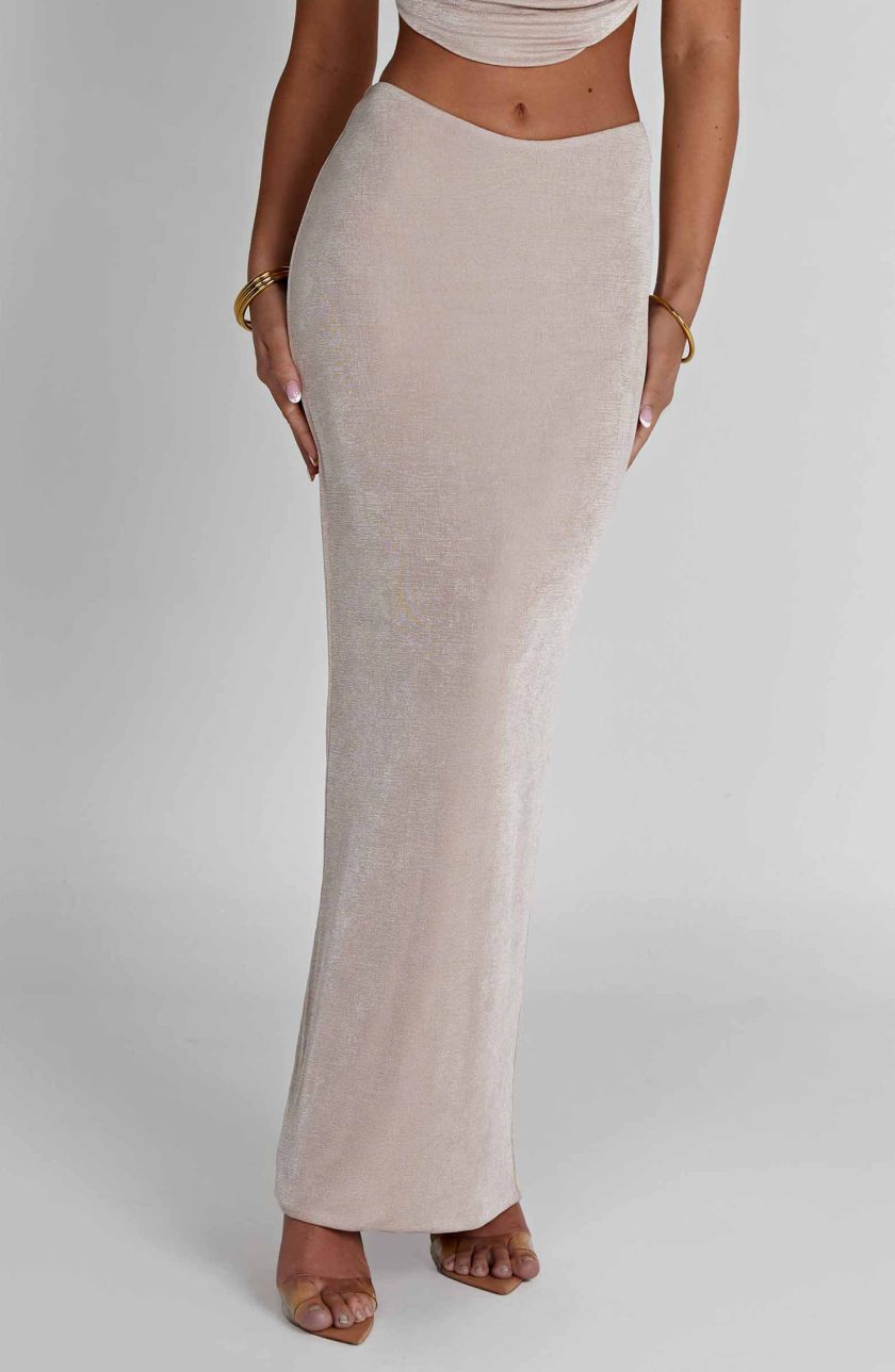 Fifi Maxi Skirt - Champagne