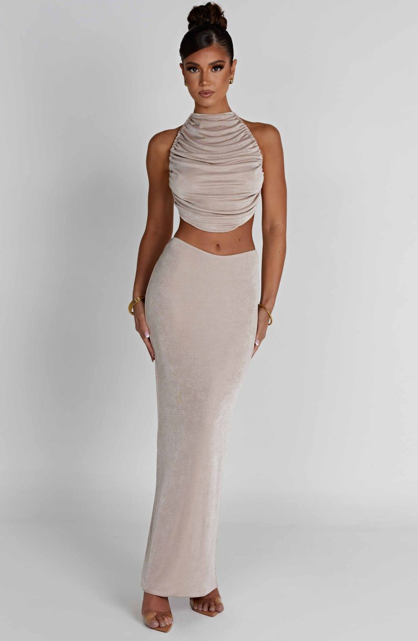 Fifi Maxi Skirt - Champagne