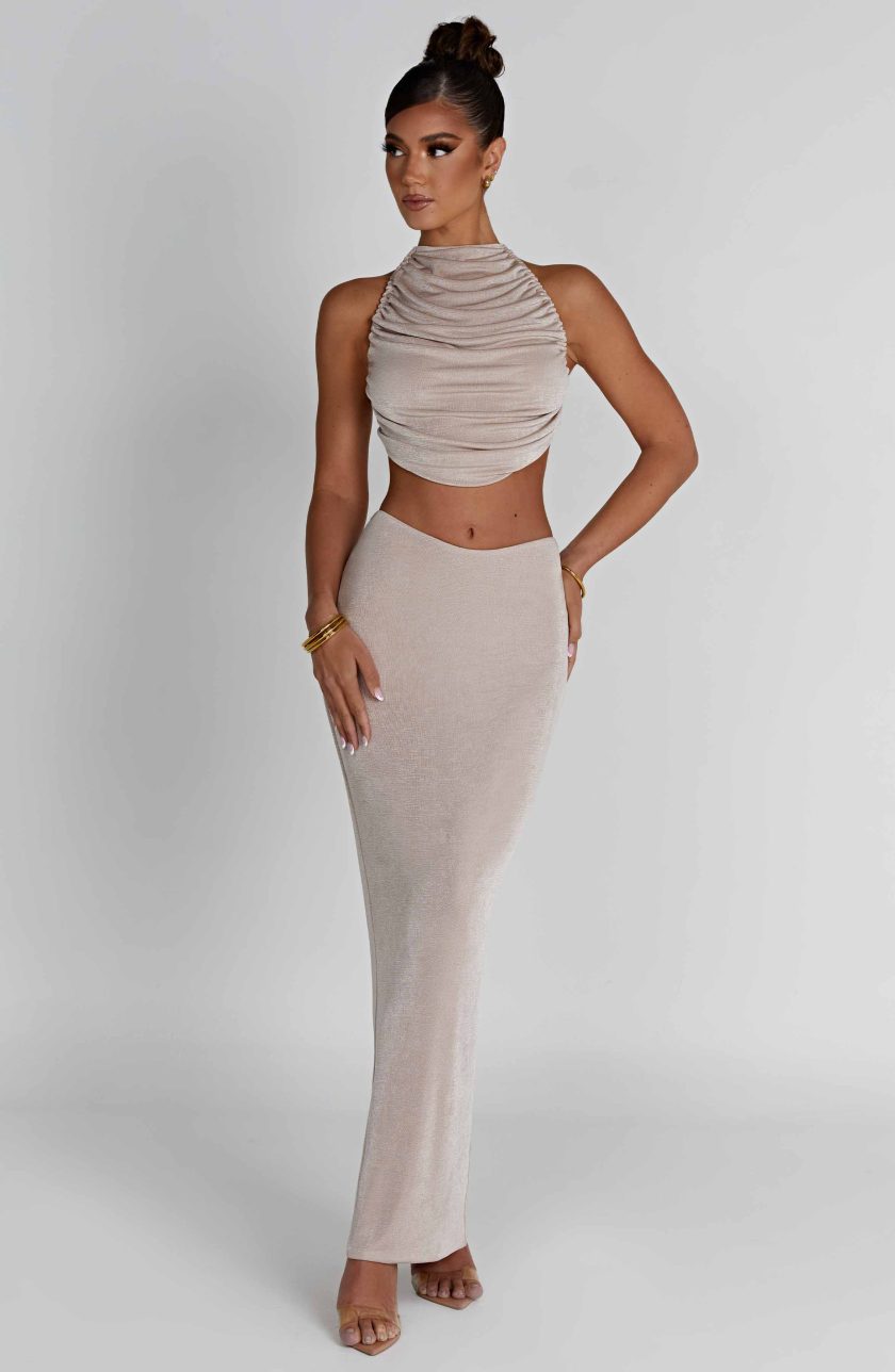 Fifi Maxi Skirt - Champagne