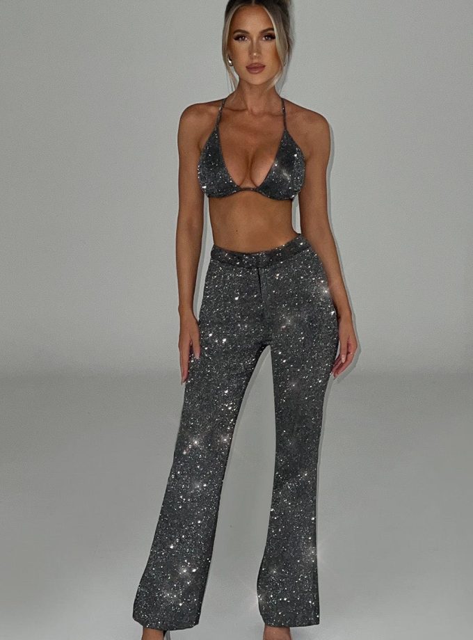 Glacia Pant - Grey Sparkle