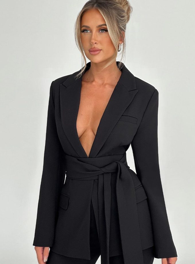 Hazel Suit Jacket - Black