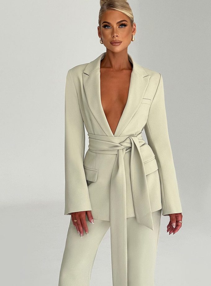 Hazel Suit Jacket - Sage