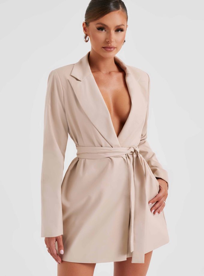 Heather Suit Dress - Beige