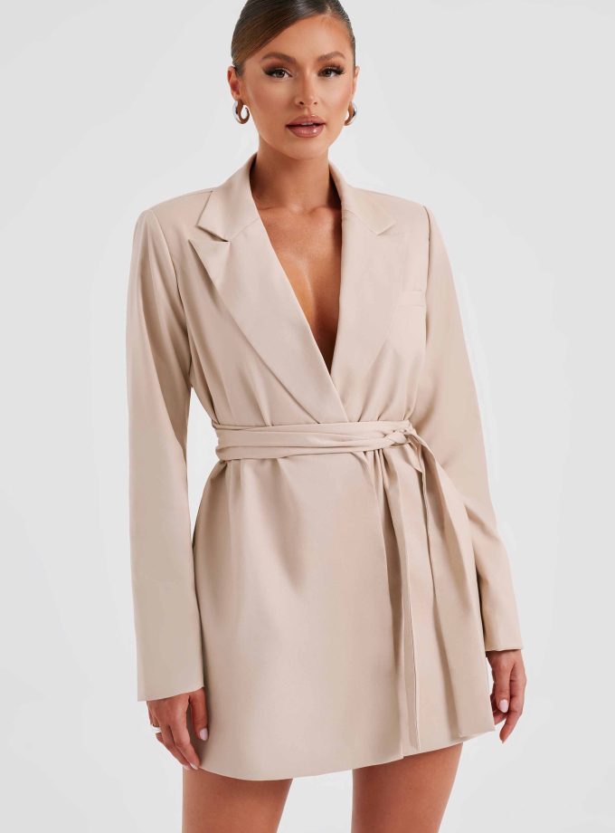 Heather Suit Dress - Beige