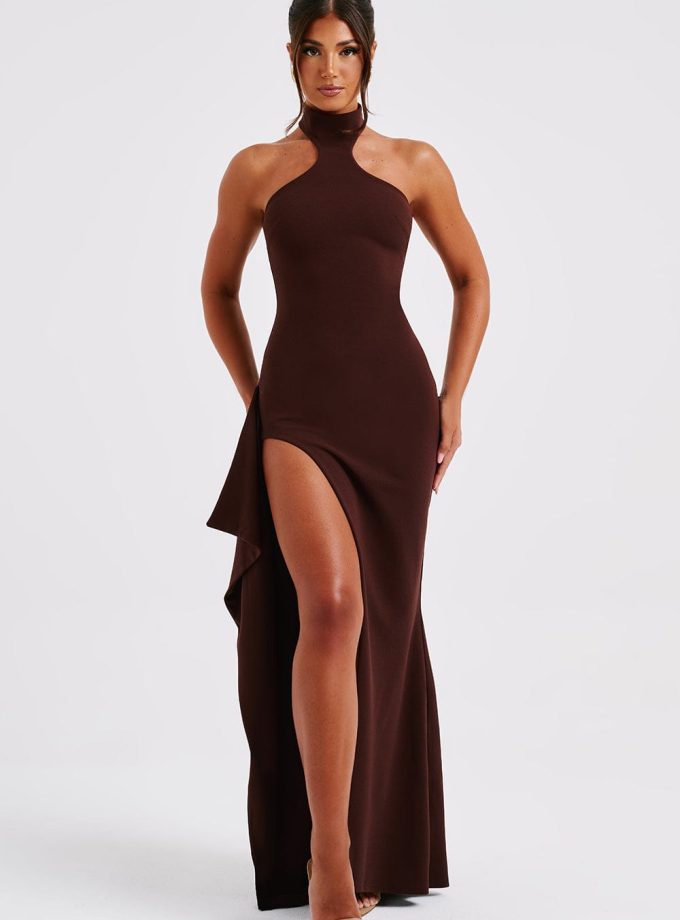 Isadora Maxi Dress - Chocolate