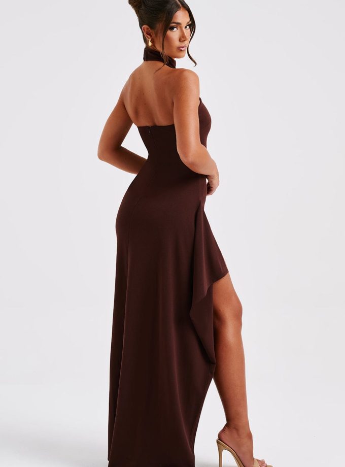 Isadora Maxi Dress - Chocolate